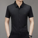 [PAGUE 3 LEVE 5] Camisa Polo Vest em Malha de Seda Gelo e Viscose + BRINDES: 4 Cuecas Premium e 1 Relógio