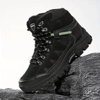 Kit Bota Tática Militar Branvek Masculina em Couro Legítimo e Nylon + BRINDES: Cinto, Carteira e Relógio Tático