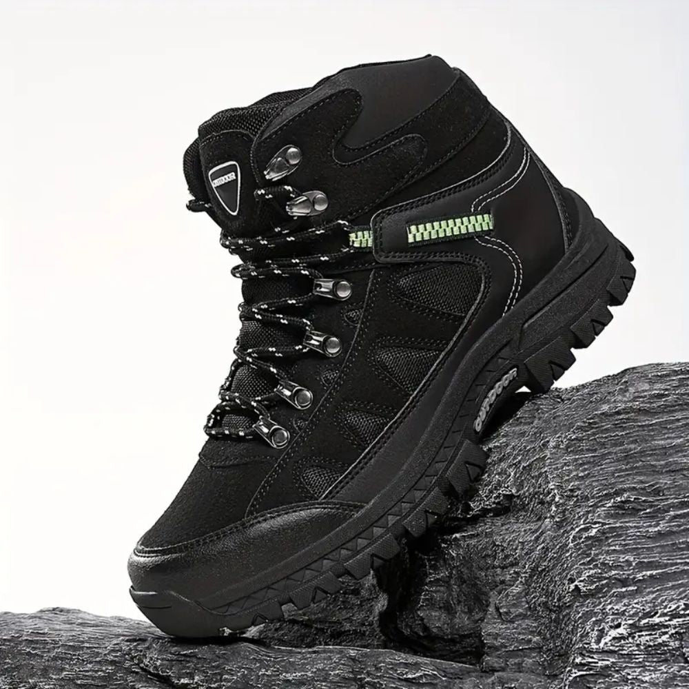 Kit Bota Tática Militar Branvek Masculina em Couro Legítimo e Nylon + BRINDES: Cinto, Carteira e Relógio Tático