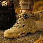 Kit Bota Militar Warrior Masculina de Couro Legitimo + 3 BRINDES: Cinto, Relógio e Carteira